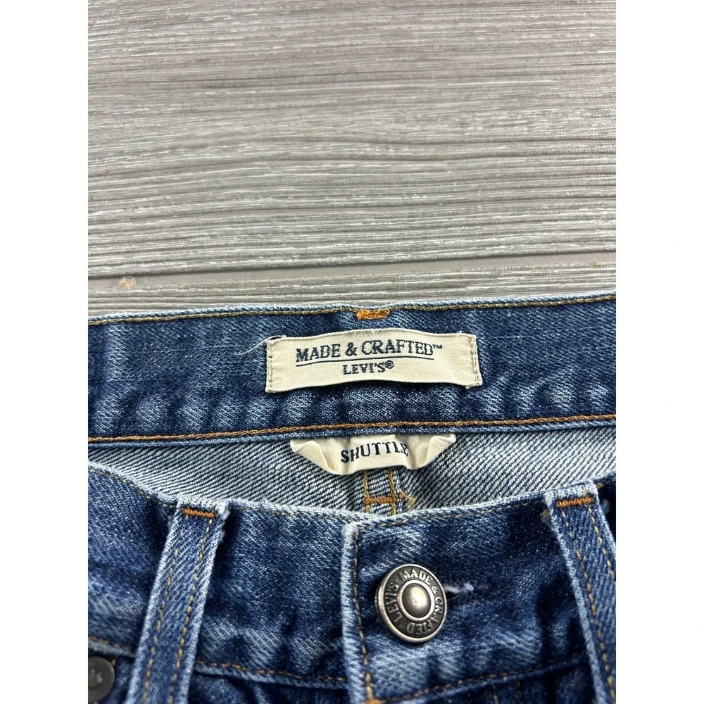 Levi's Made & Crafted Shuttle Tapered Blue Jeans Mens 30 Dark Wash